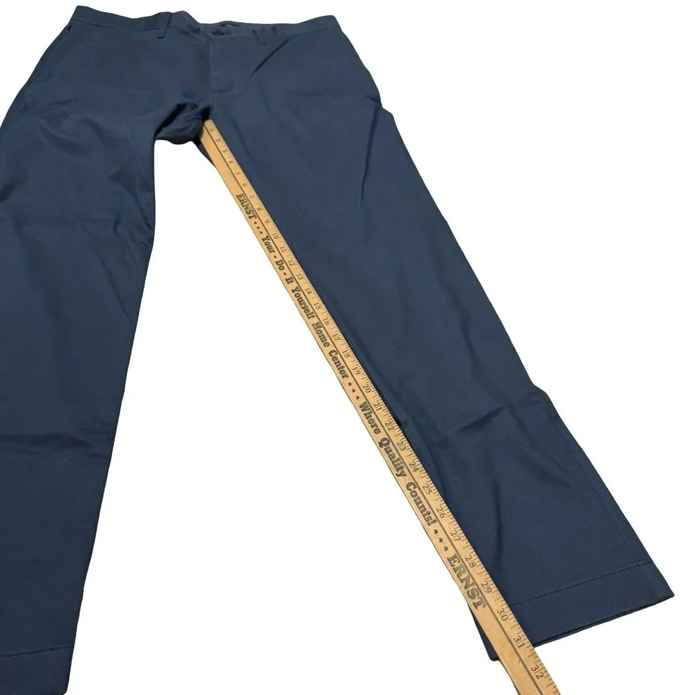 NWT J.CREW Flex TruTemp 365 Men's 35x32 Slim Fit Chino Pants Blue Casual Golf